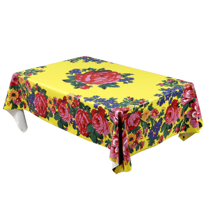 Table Cover Yellow Floral Art - (MD3064)