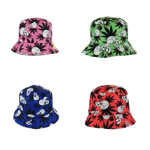 Skull Cannabis Life Design Bucket Hats - (BH-0003)