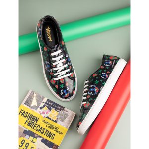 I am Landing Weed Design Deep Shoe Size 10 - Black (SHOE-0005B)