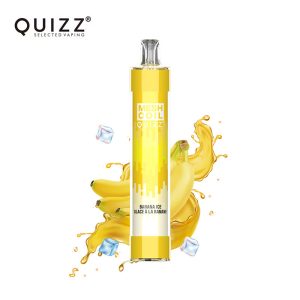 Mesh Coil by QUIZZ Plus 4000 Puffs RGB Disposable Vape -  Banana Ice (20mg/ml) - (QD30 Plus)