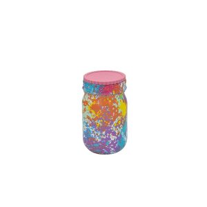 380ml Rainbow Design Tobacco Storage Jar - (HP-013F)