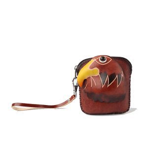 Eagle Face Handmade Leather Hand Bag - (NTV809)
