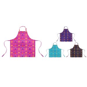 Native Floral Print Apron - (2375)