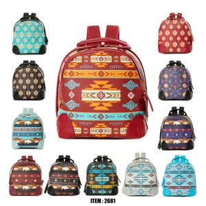 Oregon Trails Native Floral Design Handbag / Purse - (2681)