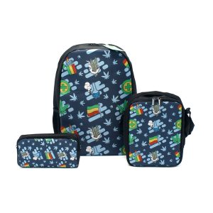 Mr Johnny Green 3Pcs School Bag Set - (M045)