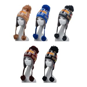 18125 Design, Novelty Knit Beanie with Sherpa Lining - (0162)