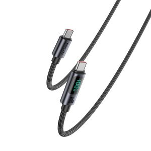 Type C to Lightning Data Cable 1.2 Meter 27W - Black (CA157)