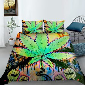 Digital Printed 3Pcs Queen Size Duvet Cover - (M013)