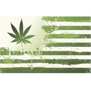 Digital Printed Marijuana Flag - (M072)