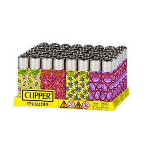 Clipper Re-useable Classic Large Lighters Psycho Stickers - (CP100060)