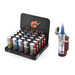 Transparent LED Light Triple Torch - (GH-10897)