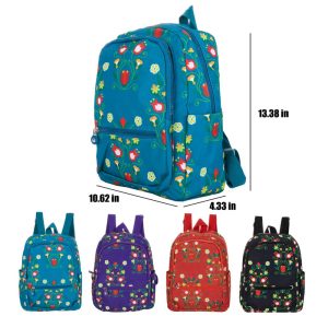 Printed Backpack, Anishinaabe Blossom Harmony - (2614)
