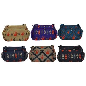 Printed Cotton Crossbody Purse, YNF Design -  (2616)