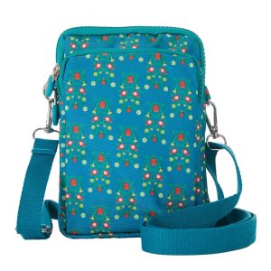 Printed Mini Crossbody Bag, Anishinaabe Blossom Harmony (2618)