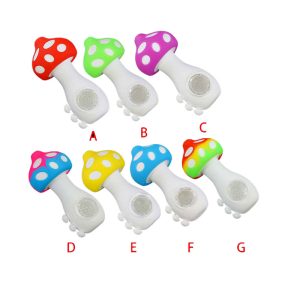 Silicone Mushroom Jar - Assorted (B018)
