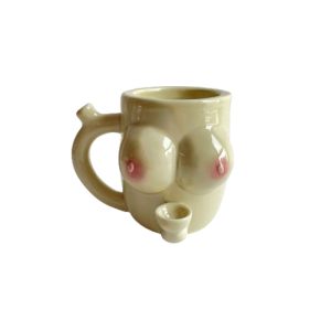 Boobs Design Ceramic Pipe Mug - Pink (JHTCXYB015)