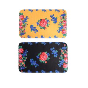 Floral Design Bathroom Mat - (Floral 1000)