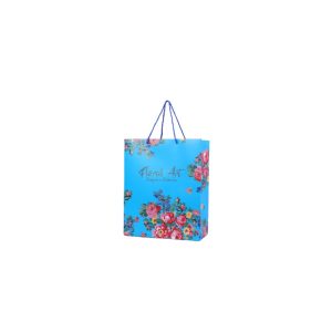Floral Design Gift Bag - Turquoise (Floral 1018)