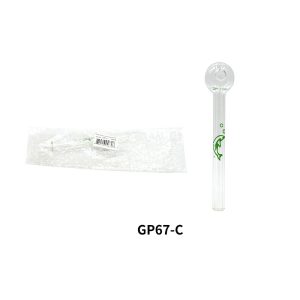 4.5" Glass Bubble Pipe - Green (GP67-C)