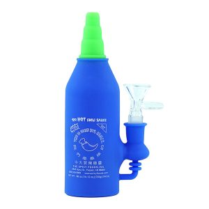 Silicone Chinese Hot Sauce Bong - Blue (H83)