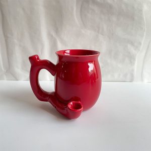 Ceramic Pipe Mug - Red (JHTCXYB010)