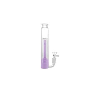 7" Bird Bong with Banger and Herb Bow - Purple (LQN0014)