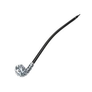 16" Extra Long Hand Carved Stem Resin Wooden Tobacco Pipe - (RT-27-1)