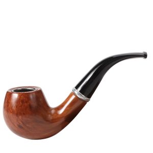 6" Classic Hand Crafted Wooden Tobacco Pipe - (RT-33)