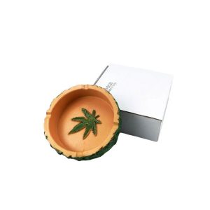 Green Leaf Resin Ashtray - (RT-42)