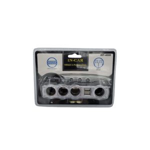 2USB V/4 Socket Car Charger - (DM115)