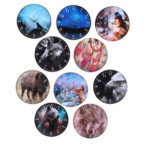 Native Design Glass Wall Clock - (NC015)