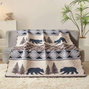Bear Run Reversible Throw Quilt - (6100-Bear Run)