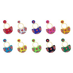 Floral Design Hand Made Earrings - (Floral 1013)