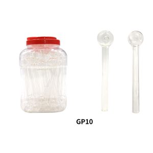 6" Glass Bubble Pipe - Clear (GP10-B)