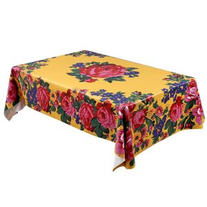 Table Cover Orange Floral Art - (MD3060)