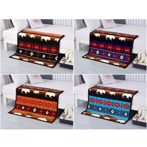 Silk Touch Reversible  - Rustic Bison Baby Blanket - Assorted (1850)