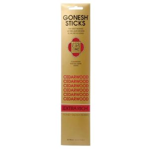Gonesh Incense Spiritual Sky Oil Incense Sticks - Cedarwood