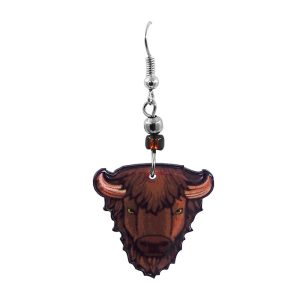 Acrylic Buffalo Earring (AC-BUFF-EAR)