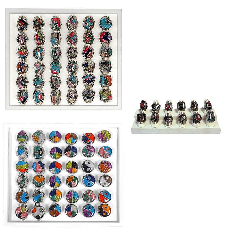 Artsy Chip Inlay Style Rings (ACI-RING)