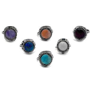 Mini Semi Precious Stone Ring (M-SP-RING)