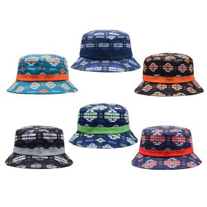 Bucket Hat With Coloured Band- Team Spirit (1207)