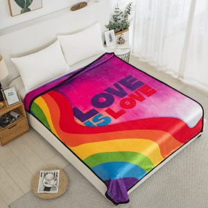 Pride Flag - Love, Silk Touch Reversible Blanket (1671)