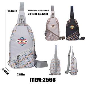 Deluxe Embroidered Sling Bag - Solstice Design (2566)