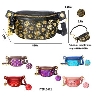 Embroidered Fanny Pack Oregon Trail Design (2672)