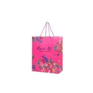 Floral Design Gift Bag - Pink (Floral 1018)
