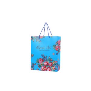 Floral Design Gift Bag - Turquoise (Floral 1018)