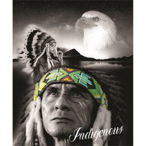 Indigenous #7631, Queen Size Signature Blanket Native
