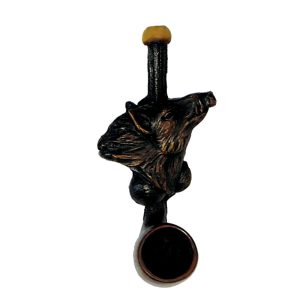 HAND CRAFTED MINI PIPE - BOARS HEAD