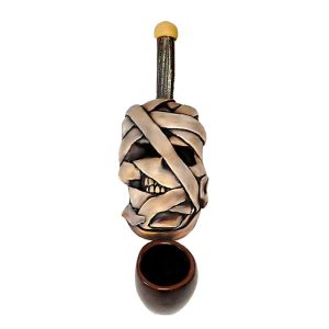 HAND CRAFTED SMALL PIPE - MUMMY