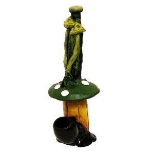 HAND CRAFTED MEDIUM PIPE- GROWING SHROOM